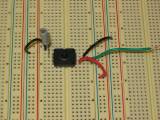 Air Pressure sensor on a breadboard Air Pressure sensor on a breadboard